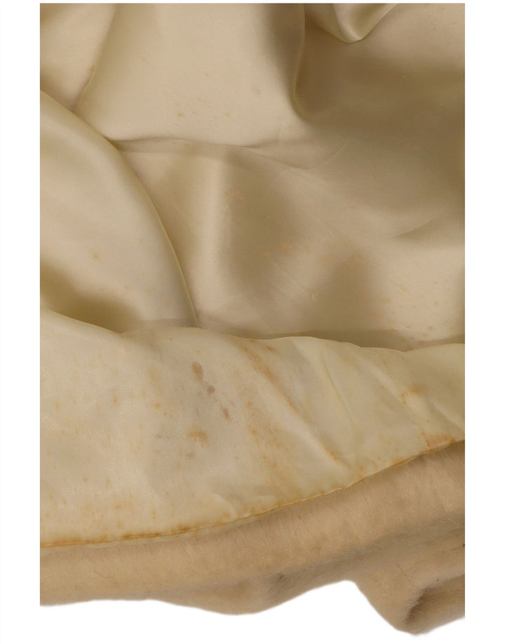 Max Mara Γυναικείο παλτό με διπλό στήθος UK 10 Small Off White Classic