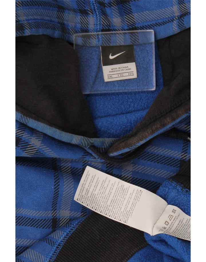 Ανδρικό φούτερ Nike Jumper 2XL Blue Check Cotton