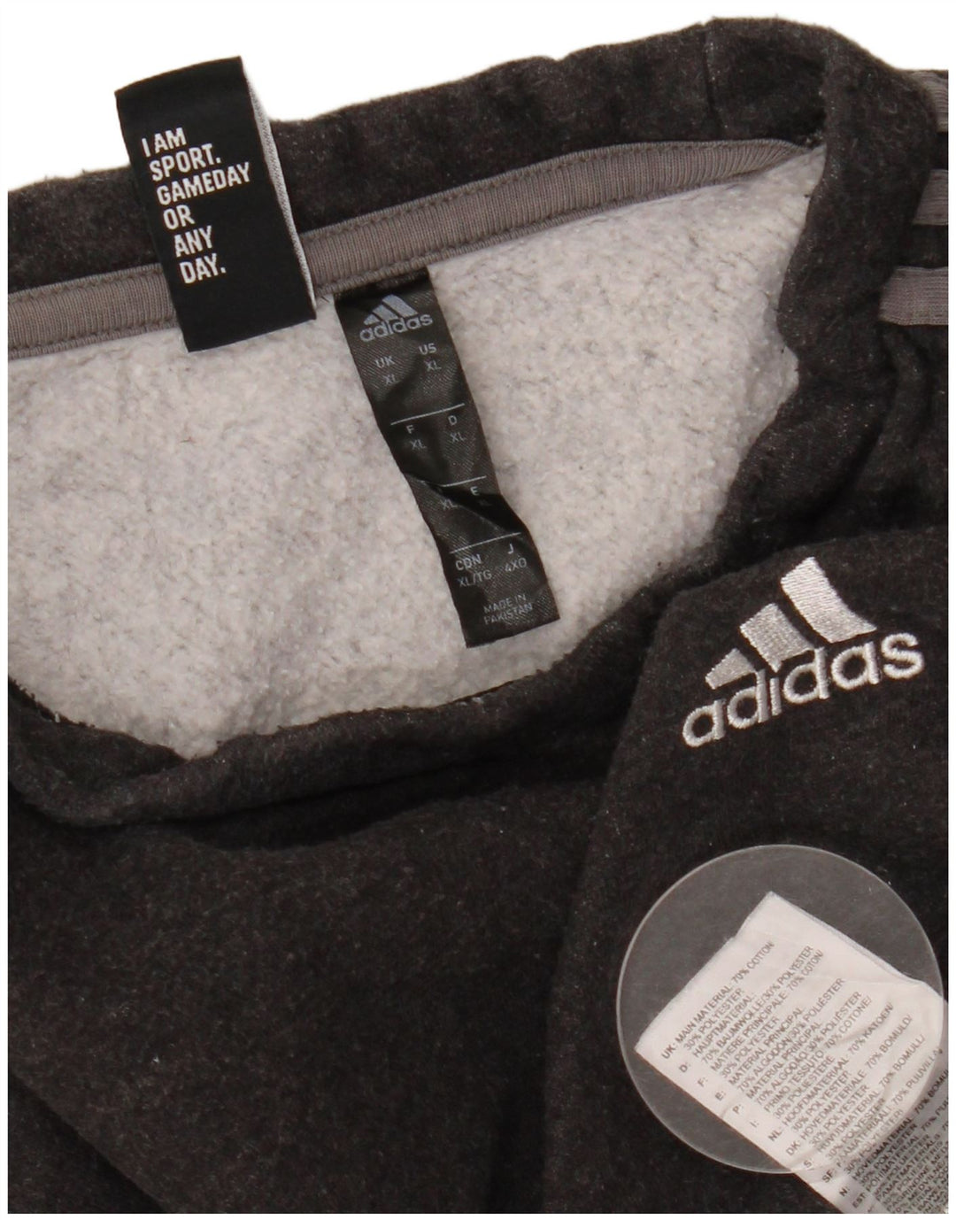 Ανδρικό φούτερ ADIDAS Jumper XL Γκρι βαμβακερό