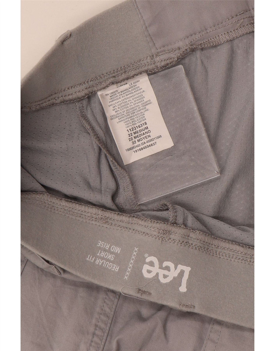 Γυναικείο φούτσο με κανονική εφαρμογή LEE US 22 3XL Γκρι βαμβακερό