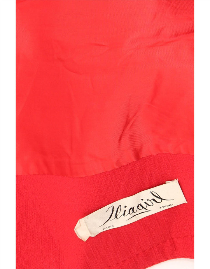 Vintage γυναικείο παλτό με διπλό στήθος UK 12 Medium Red