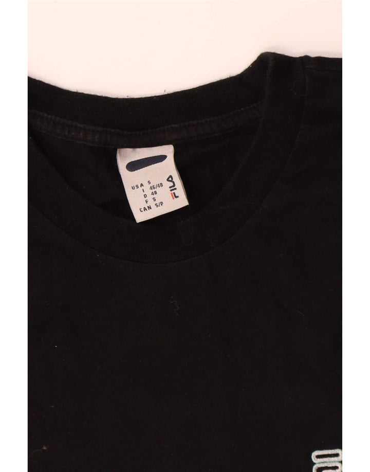 Ανδρικό T-Shirt Fila Top Μικρό μαύρο βαμβακερό