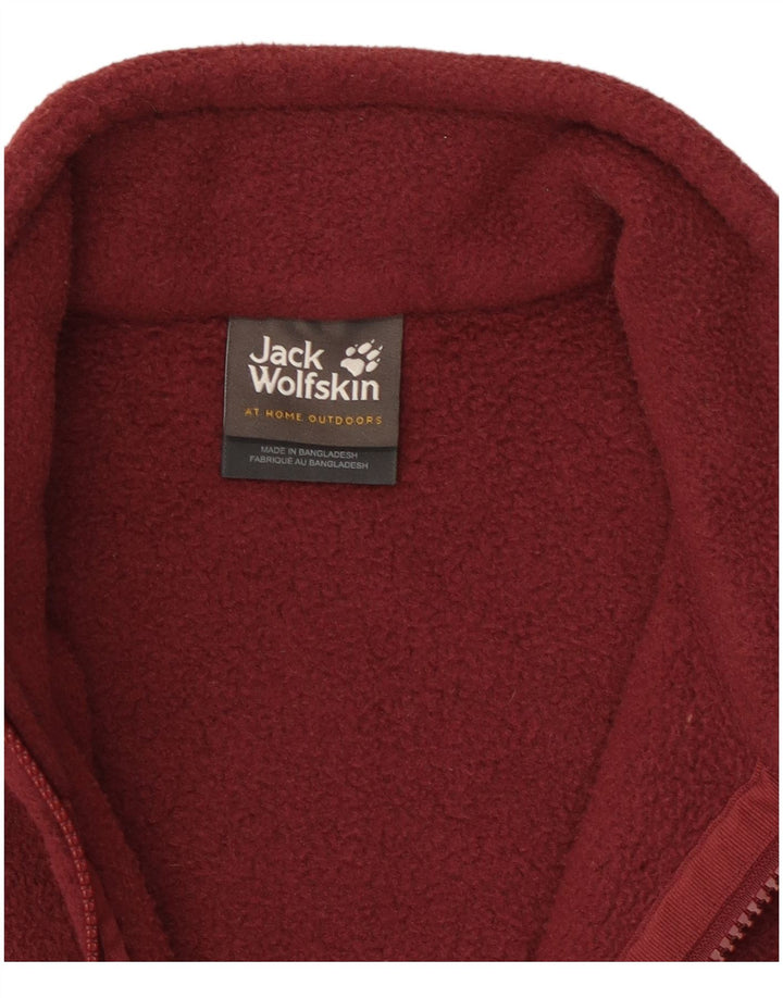 Jack Wolfskin Γυναικείο Fleece Jacket UK 10/12 Medium Burgundy Polyester