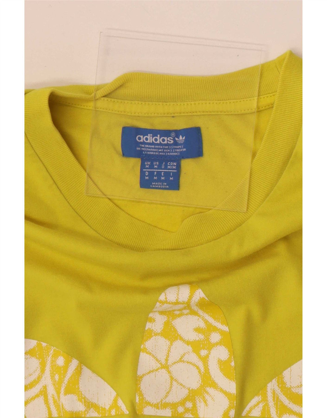Ανδρικό γραφικό T-Shirt Adidas Top Medium Yellow