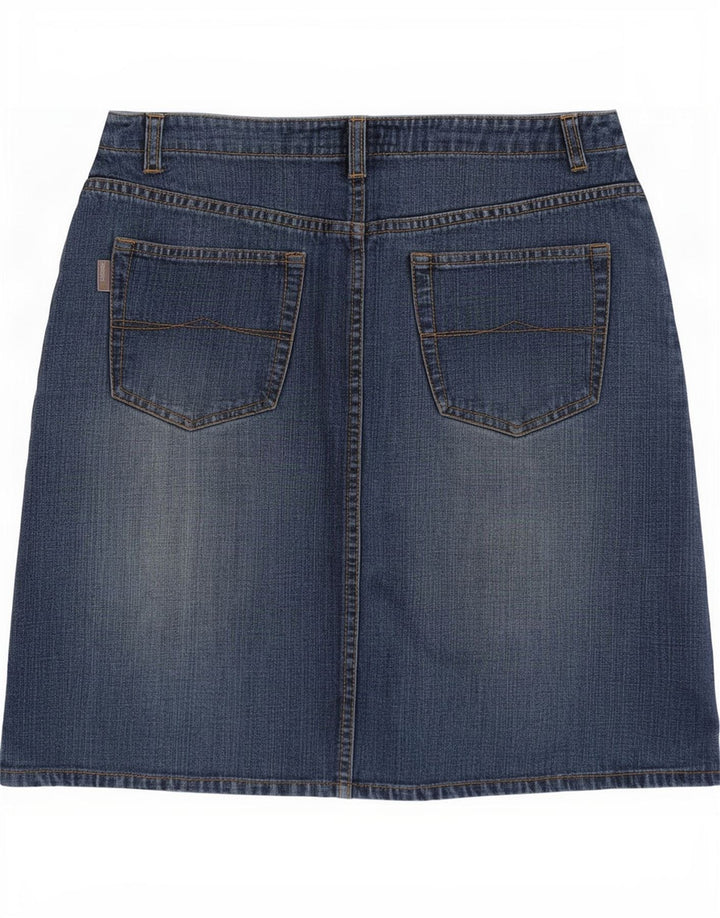 Esprit Γυναικεία Μίνι Τζιν Φούστα EU 36 Small W26 Μπλε Βαμβακερή