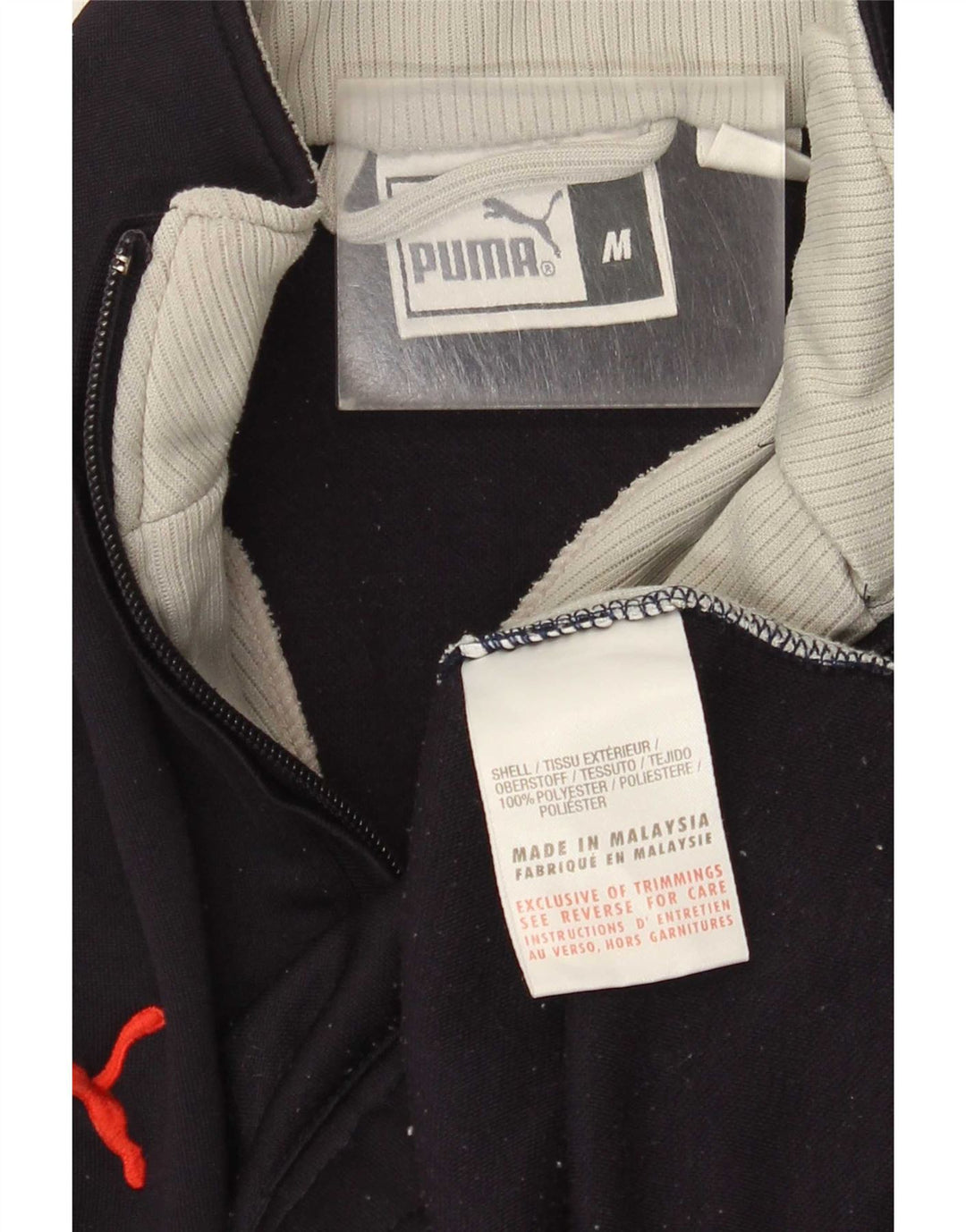 Ανδρικό φούτερ με φερμουάρ Puma, Jumper, μεσαίο μπλε ναυτικό, πολυεστέρας