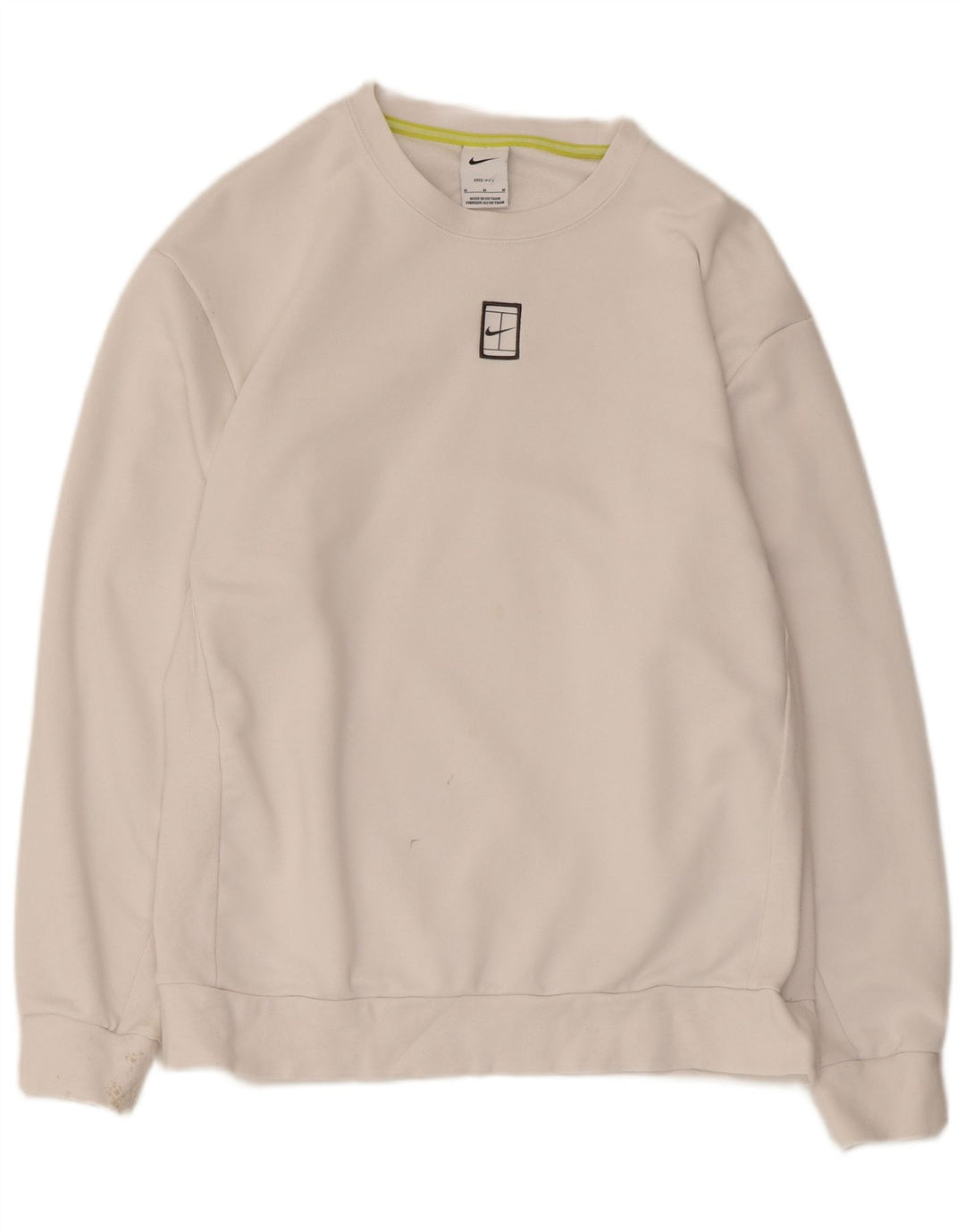 Ανδρικό φούτερ Nike Dri Fit Jumper, μεσαίο λευκό βαμβακερό