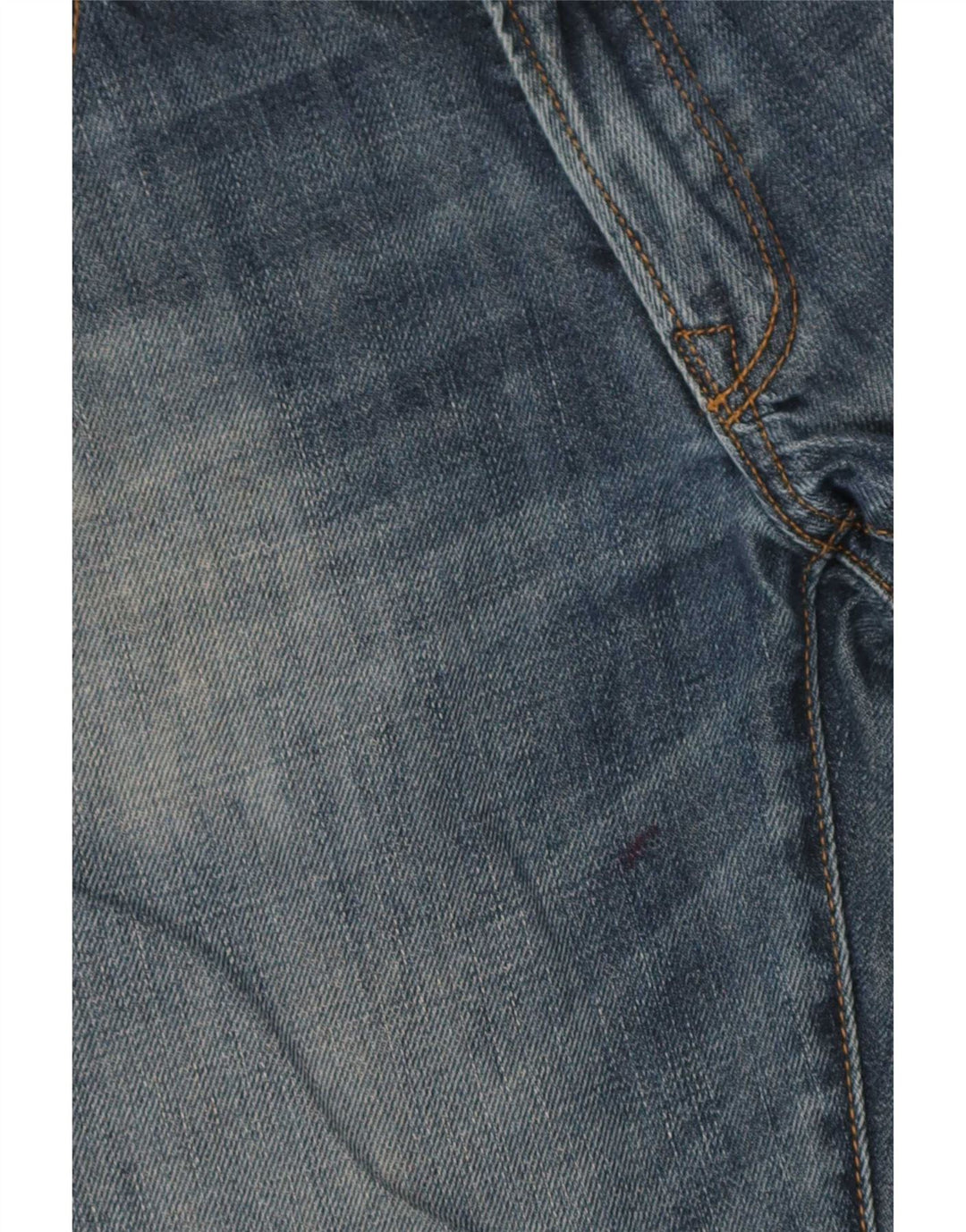 Gap Womens Distressed Straight Jeans W28 L32 Μπλε βαμβακερό