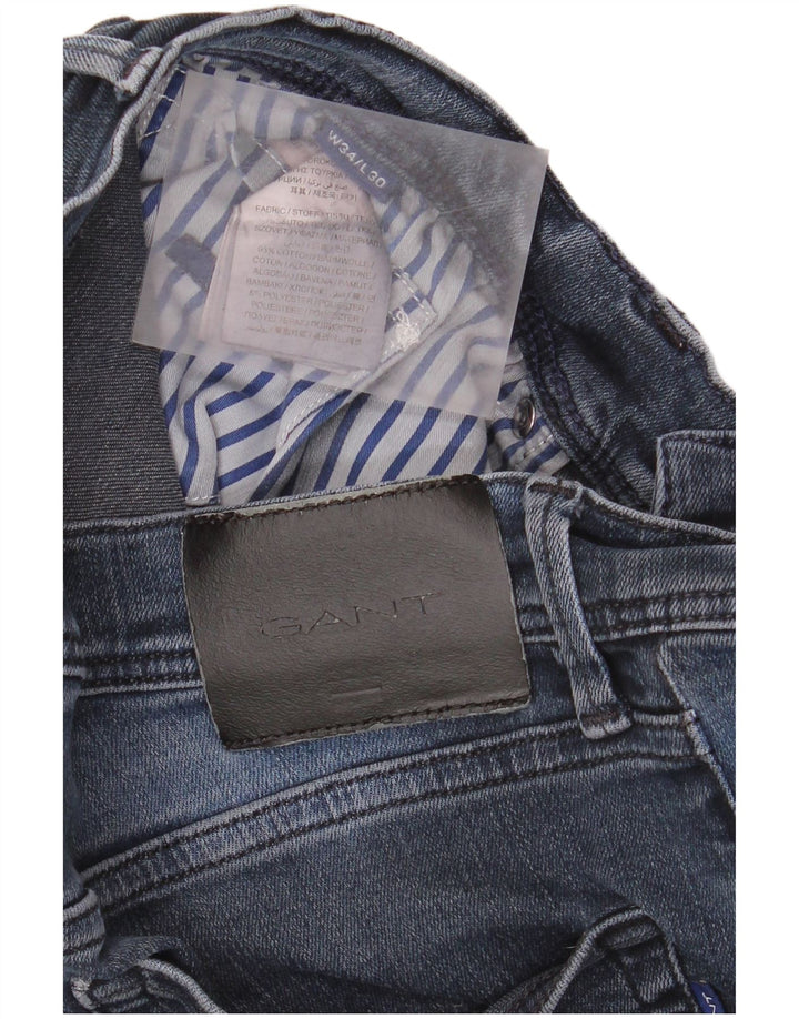 Ανδρικό τζιν GANT Slim W34 L30 Μπλε βαμβακερό