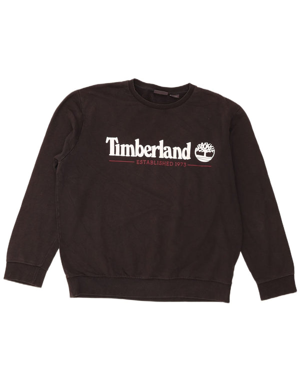 Ανδρικό γραφικό φούτερ Timberland Jumper 2XL Μαύρο βαμβακερό