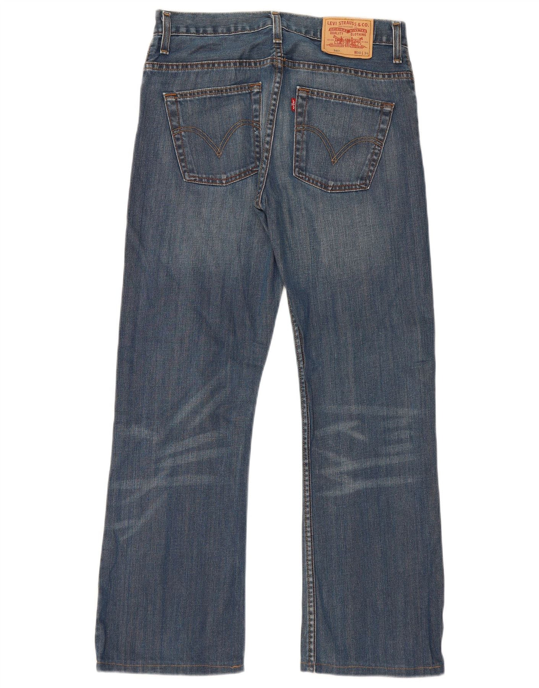 Levi's Mens 507 Bootcut Jeans W30 L30 Blue Cotton