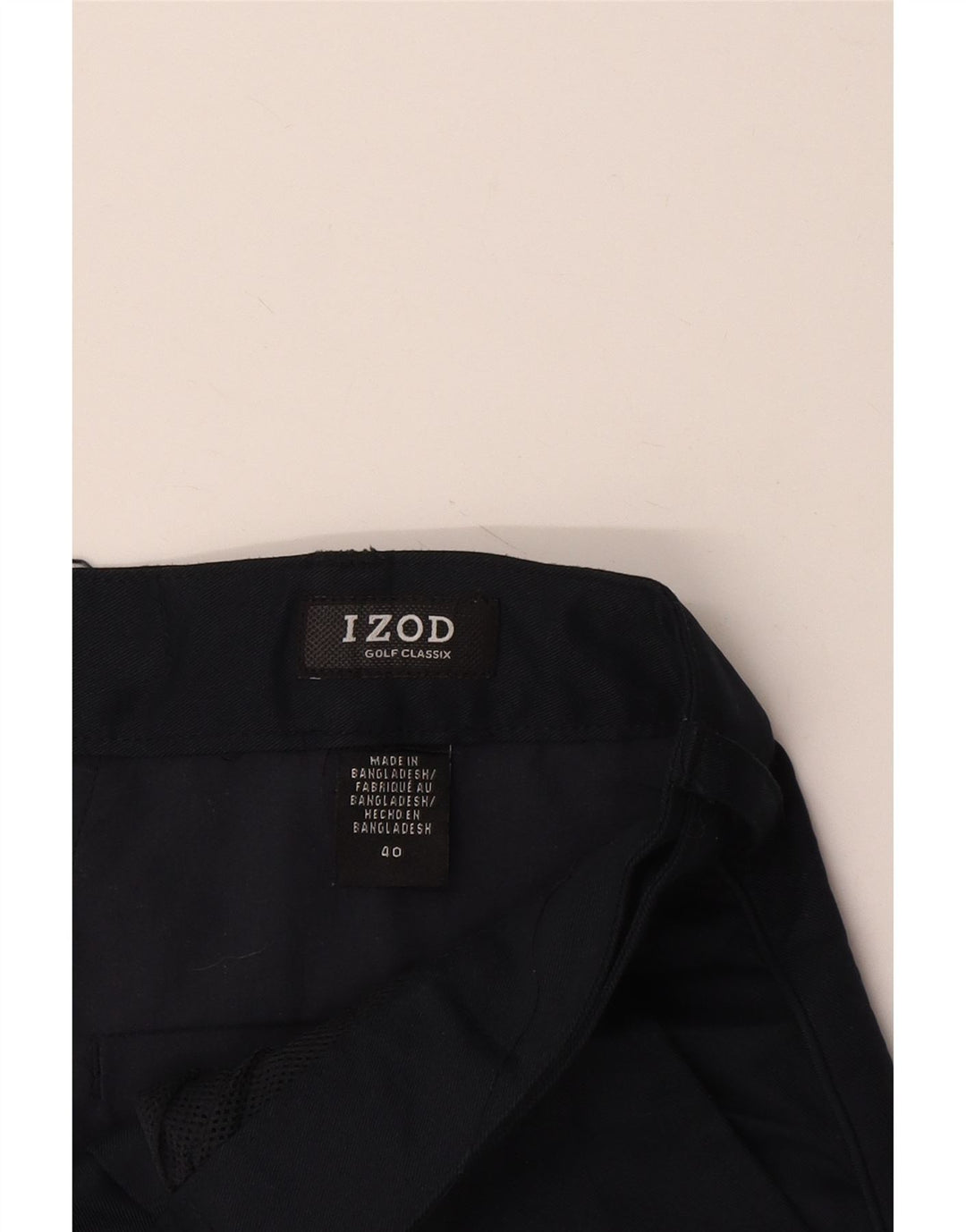 Izod Ανδρικό σορτς Chino με καρφίτσα W40 XL Navy Blue Polyester
