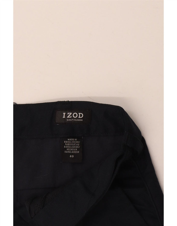 Izod Ανδρικό σορτς Chino με καρφίτσα W40 XL Navy Blue Polyester