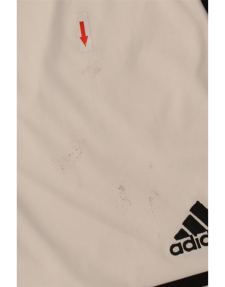 Ανδρικό αθλητικό σορτς Adidas μικρό λευκό πολυεστέρα