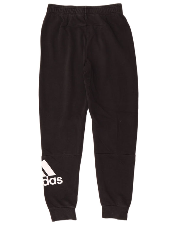 Adidas Boys Graphic αθλητική φόρμα παντελόνι Joggers 13-14 ετών μαύρο βαμβακερό