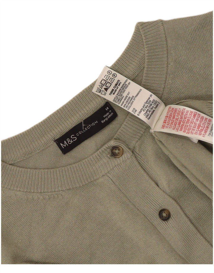 Marks & Spencer Γυναικείο πουλόβερ UK 14 Medium Khaki Viscose
