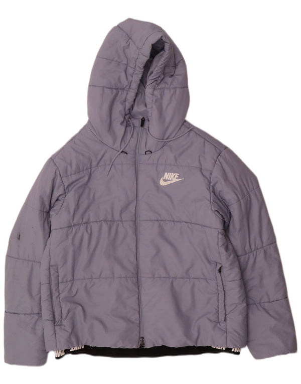 Γυναικείο μπουφάν NIKE με κουκούλα με κουκούλα, γραφικό, UK 18 XL μπλε πολυεστέρας