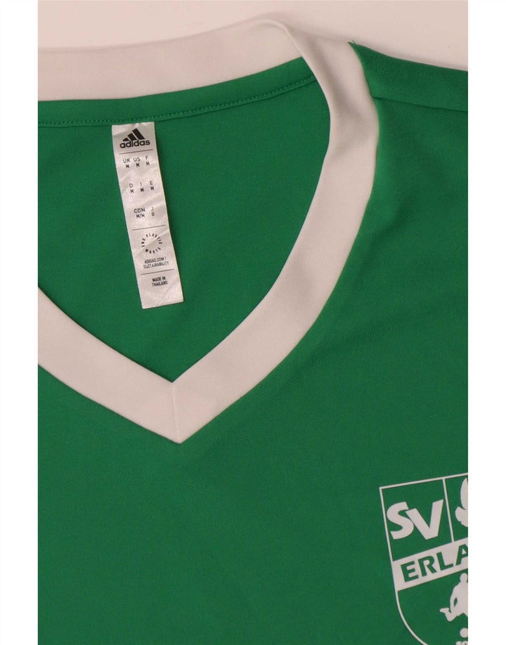 Ανδρικό γραφικό T-Shirt Adidas Aeroready Top μεσαίο πράσινο πολυεστέρας