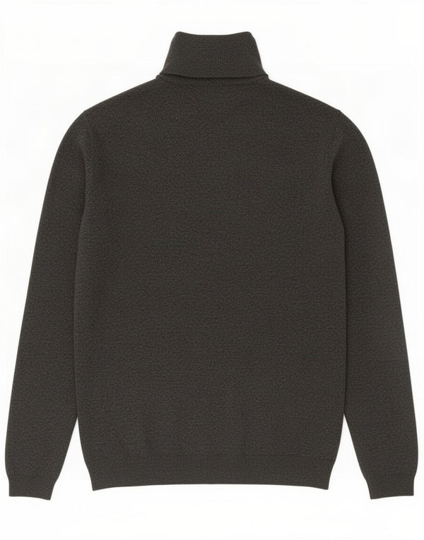Zara Γυναικείο πουλόβερ με ρολό λαιμόκοψη UK 12 Medium Grey
