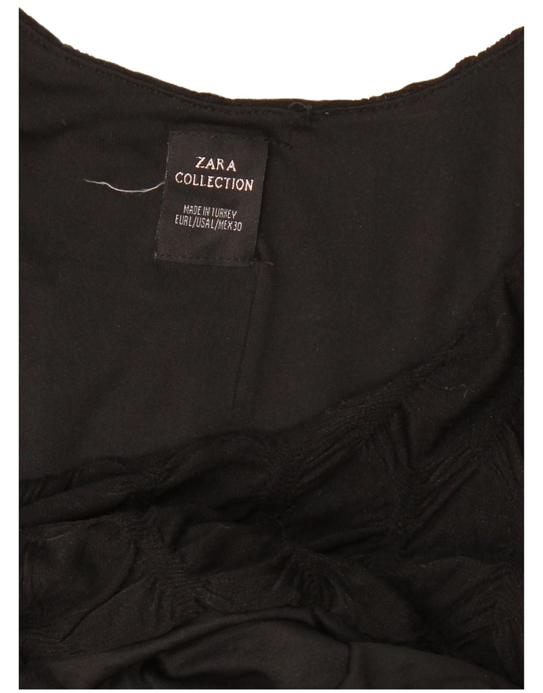 Γυναικείο μακρυμάνικο φόρεμα ZARA UK 14 Large Μαύρο