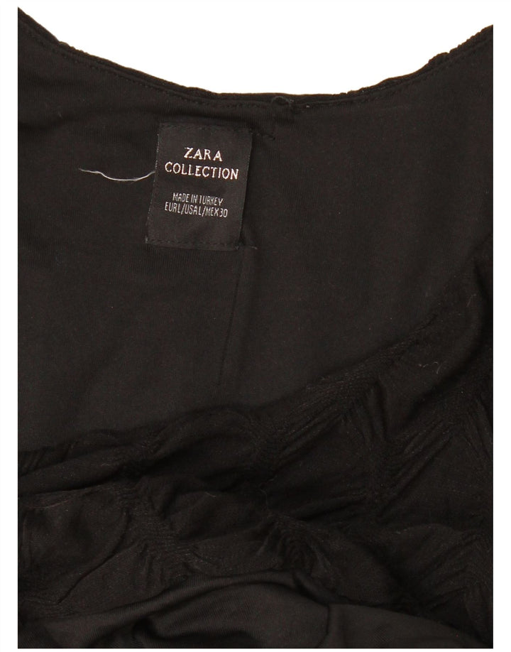 Γυναικείο μακρυμάνικο φόρεμα ZARA UK 14 Large Μαύρο