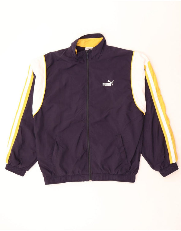 Ανδρική φόρμα φόρμας Puma Loose Fit Top Jacket Small Navy Blue Colorblock Nylon