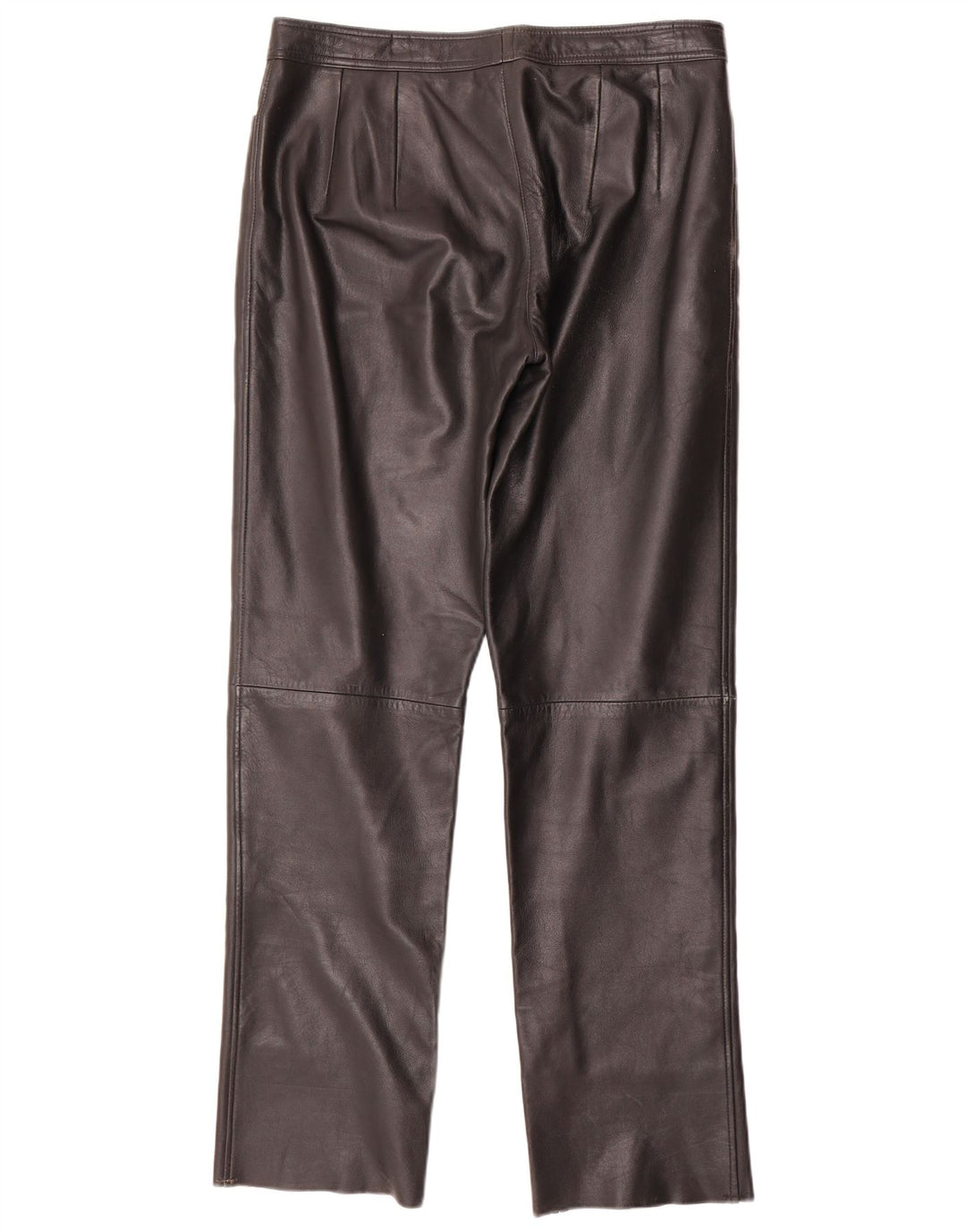 Maddox Γυναικείο ίσιο δερμάτινο παντελόνι IT 44 Medium W32 L32 Μαύρο