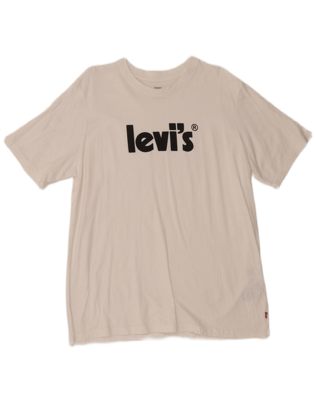 Ανδρικό γραφικό μπλουζάκι Levi's Relaxed Fit Top μεγάλο λευκό βαμβακερό