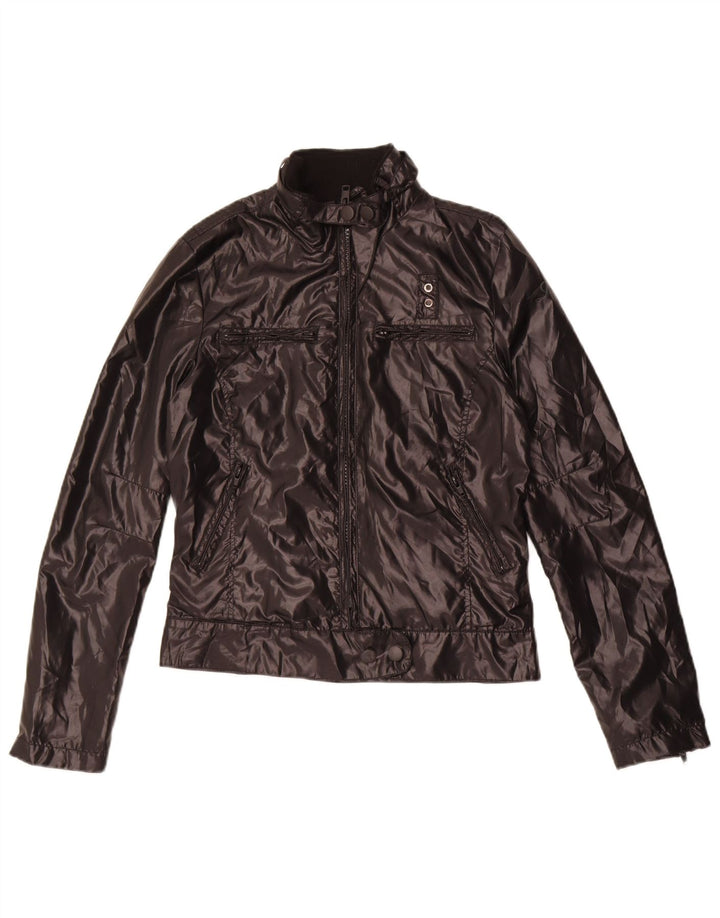 Rifle Womens Utility Jacket UK 12 Medium Black Polyester