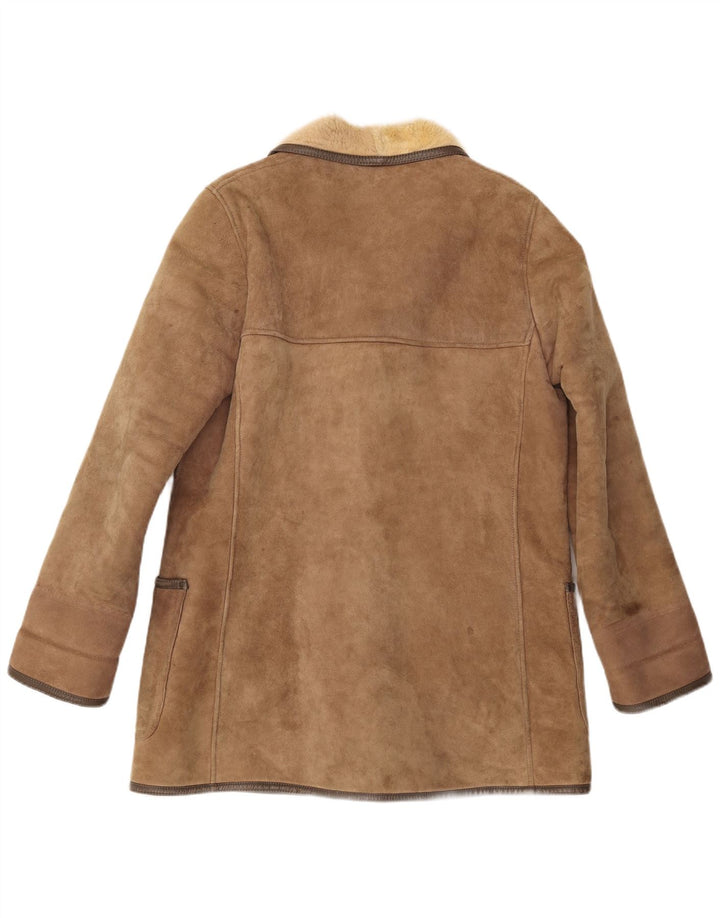 Vintage Γυναικείο Παλτό Shearling UK 16 Large Beige