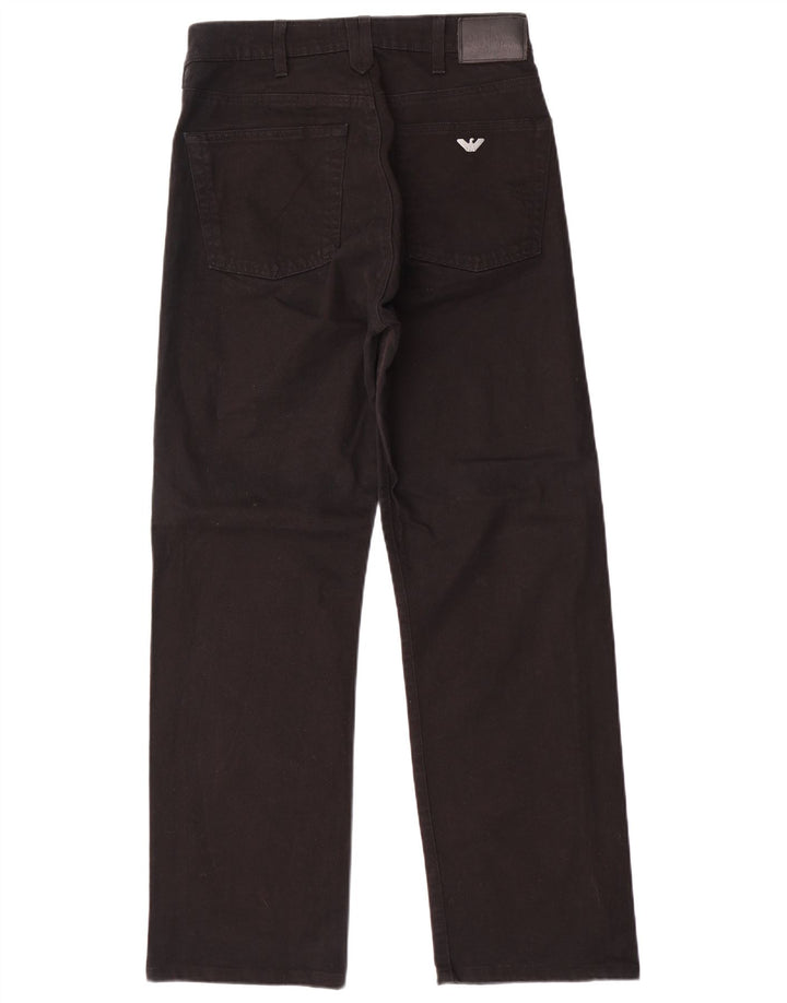 ARMANI Ανδρικό τζιν ίσιο W30 L30 μαύρο βαμβακερό