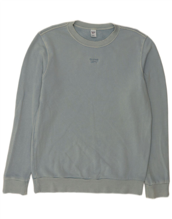Reebok Γυναικείο Φούτερ Jumper UK 14 Μεσαίο Μπλε Βαμβακερό
