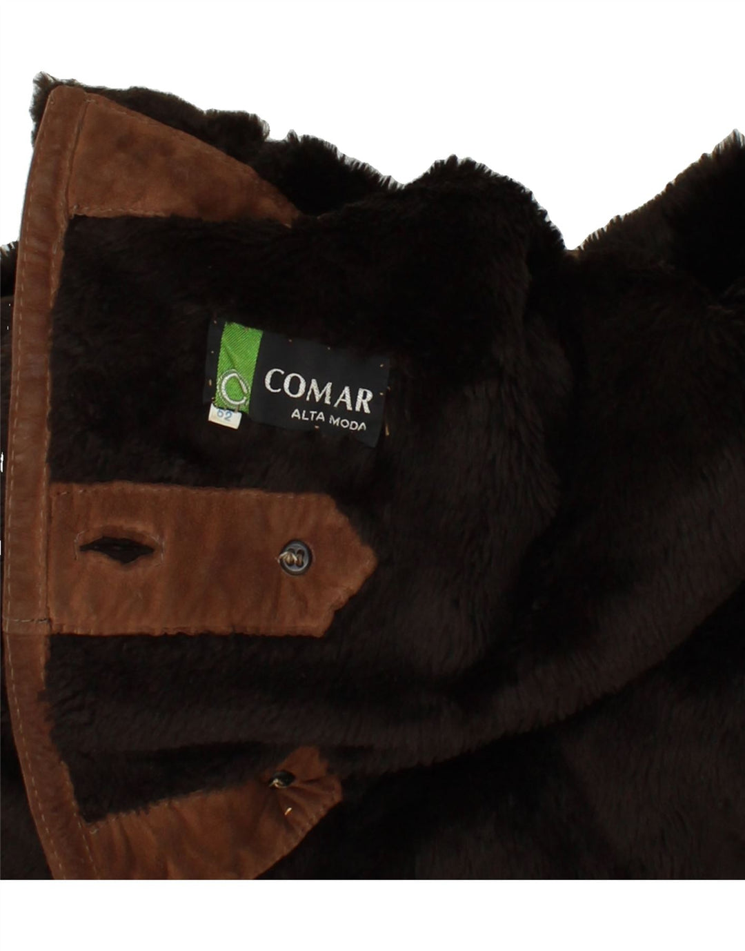VINTAGE Γυναικείο Παλτό Shearling IT 52 2XL Καφέ