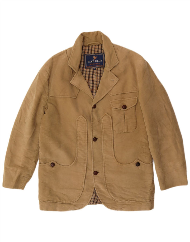 Saks Club Ανδρικό Μπουφάν Blazer 3 Κουμπιών IT 48 Medium Beige