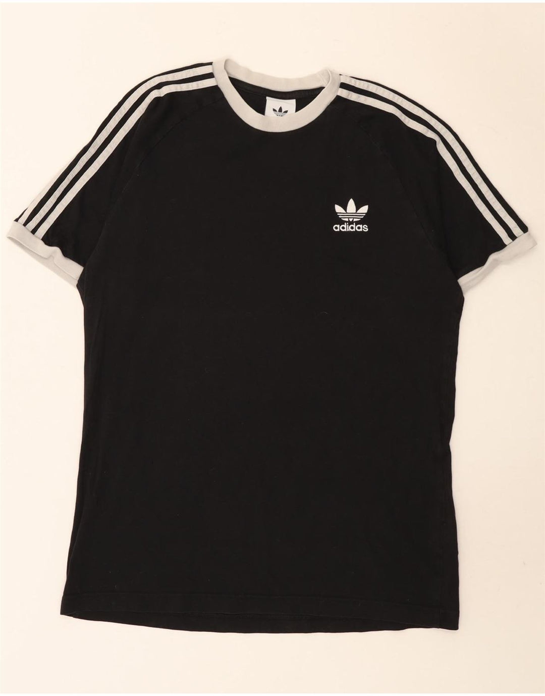 Ανδρικό T-Shirt Adidas Τοπ μεσαίο μαύρο βαμβακερό