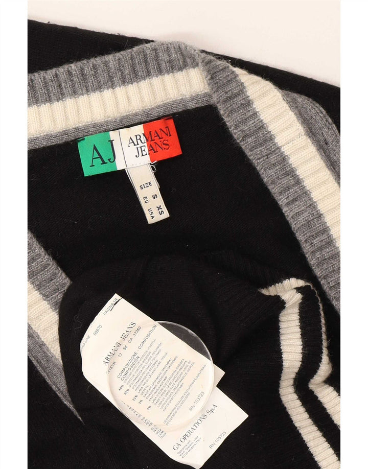 Ανδρικό πουλόβερ ζακέτα Armani Jeans Μικρή μαύρη βισκόζη