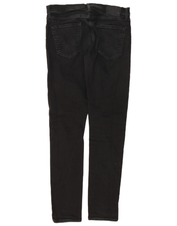 Levi's Mens 512 Slim Fit Tapered Jeans W34 L34 Μαύρο βαμβακερό