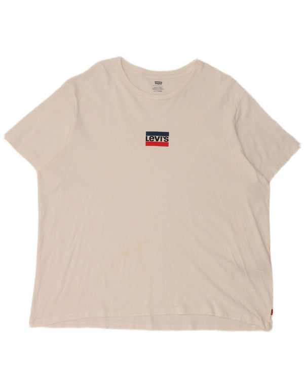 Γυναικείο T-Shirt Levi's Top UK 20 2XL Λευκό βαμβακερό
