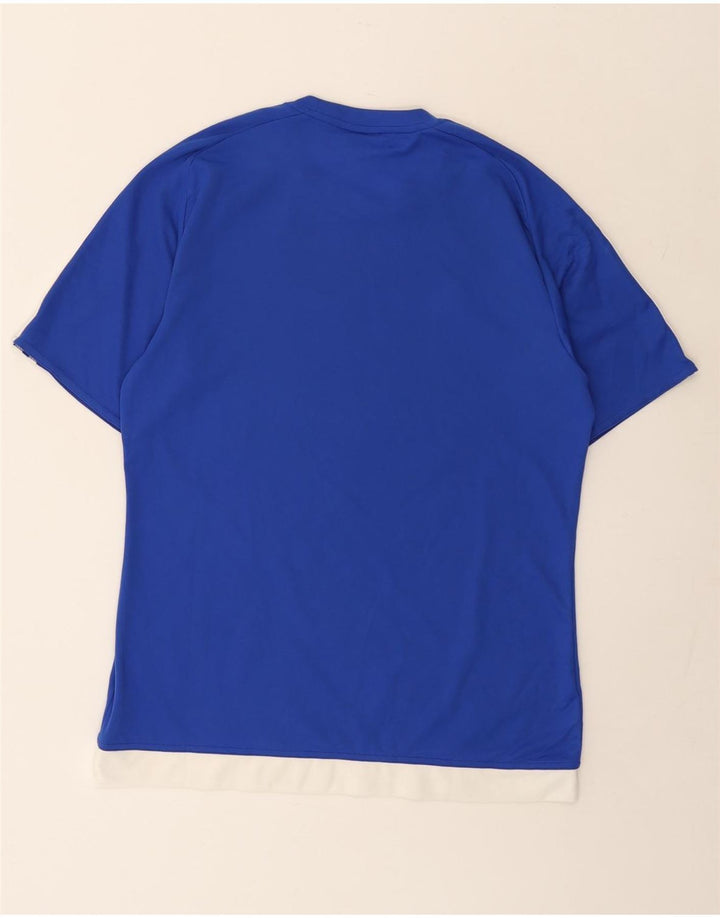 Ανδρικό T-Shirt Climalite Adidas Top Medium Blue Colourblock Πολυεστέρας