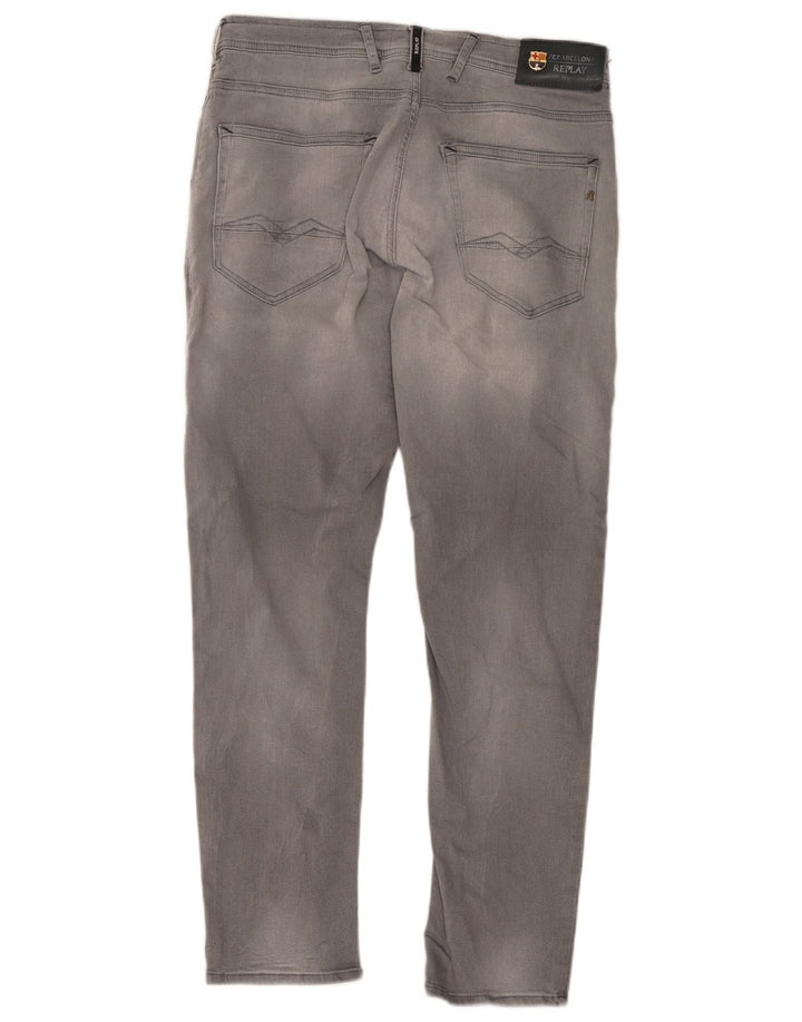 Replay Ανδρικό Slim Jeans W31 L28 Γκρι βαμβακερό