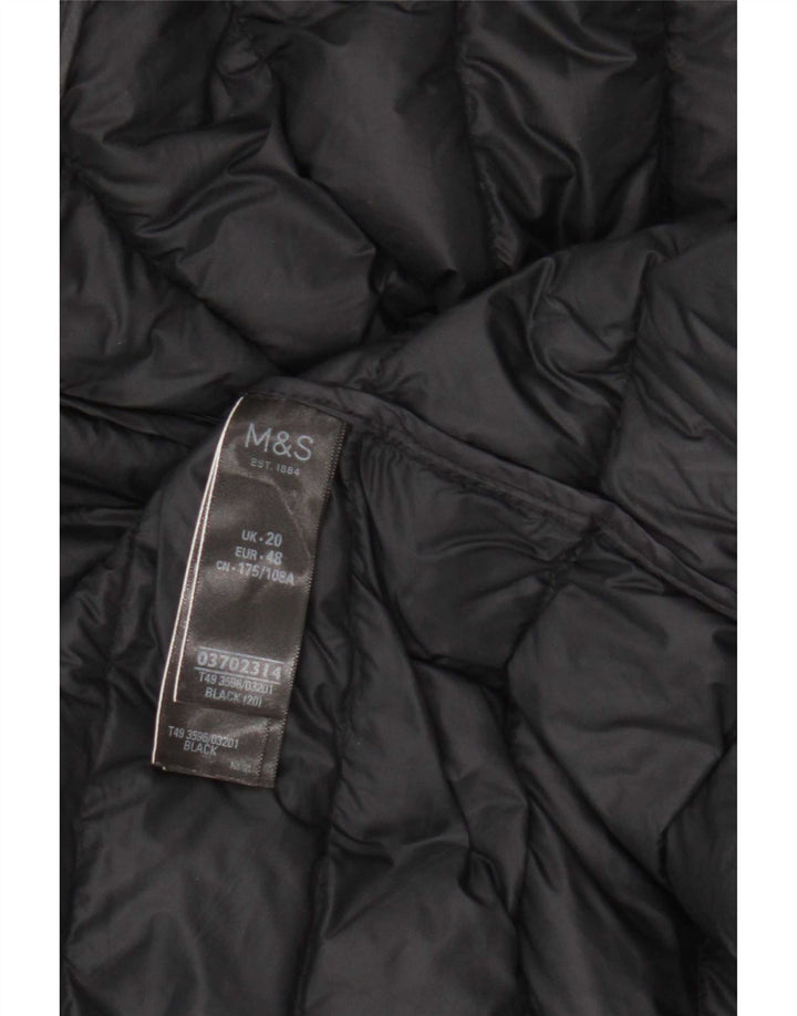 Marks & Spencer Γυναικεία επένδυση Gilet UK 20 2XL Μαύρο Πολυαμίδιο