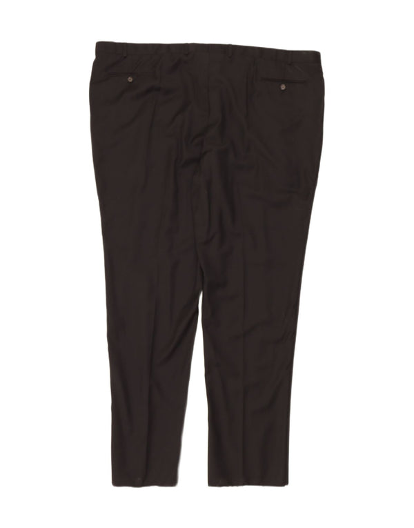 RALPH LAUREN Mens Slim Suit Trousers  W52 L38 Black Wool