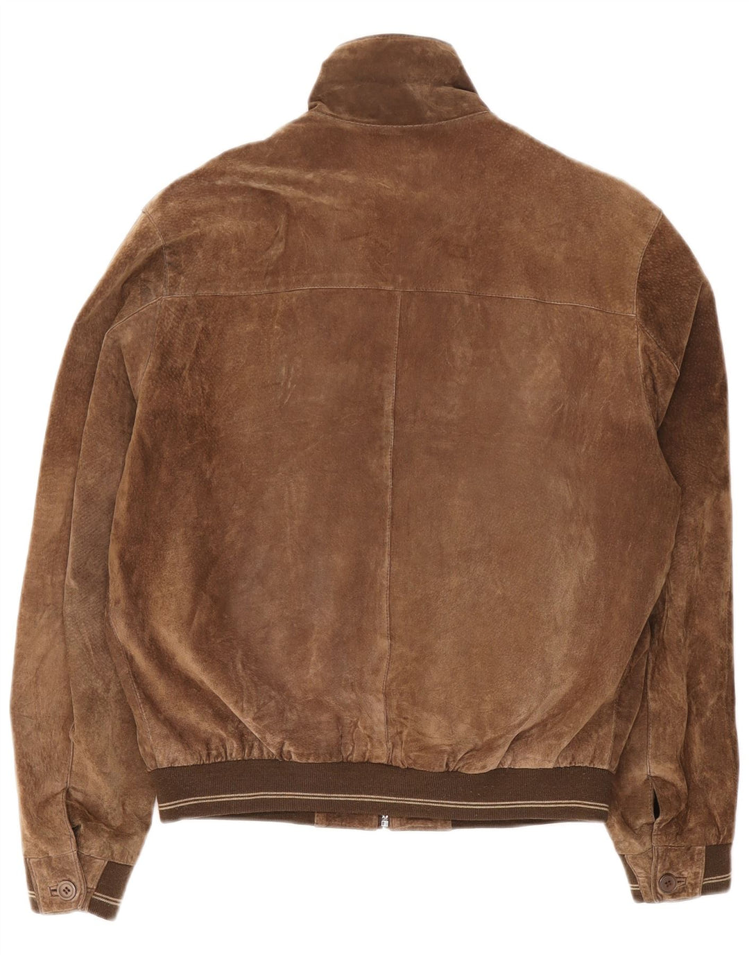Basic Ανδρικό Suede Bomber Jacket IT 52 XL Καφέ Δερμάτινο