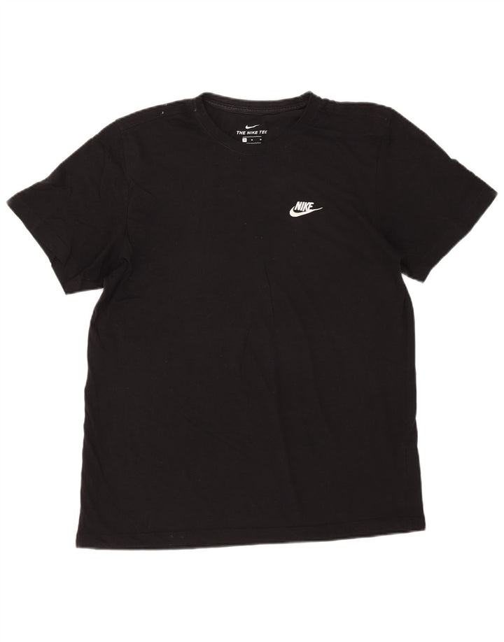 Ανδρικό μπλουζάκι Nike, μεσαίο μαύρο βαμβακερό