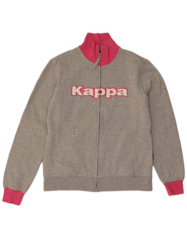 Γυναικεία φόρμα γραφικών Kappa Top Jacket UK 12 Medium Grey Colourblock