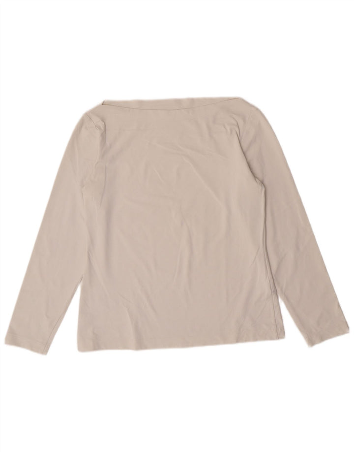 Sportmax Γυναικείο Crop Μακρυμάνικο UK 12 Medium Off White Polyamide