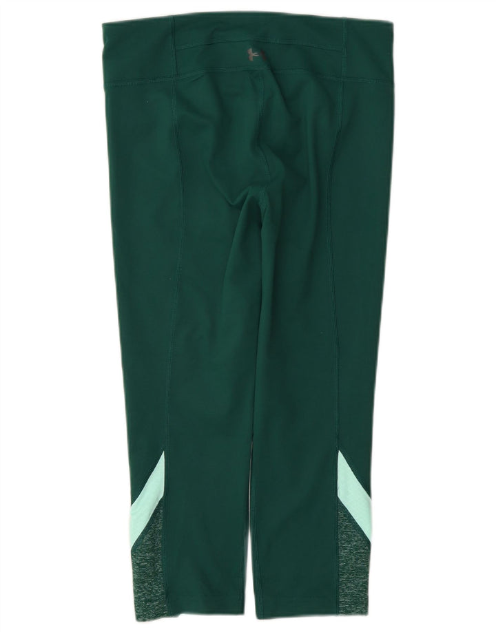 Under Armour Γυναικεία Κάπρι Κολάν UK 10 Small Green Polyester