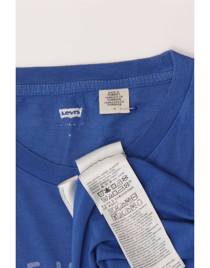 Ανδρικό γραφικό μπλουζάκι Levi's Top από μεσαίο μπλε βαμβακερό
