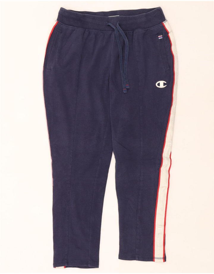 Γυναικεία αθλητική φόρμα CHAMPION Παντελόνι UK 12 Medium Navy Blue Colourblock