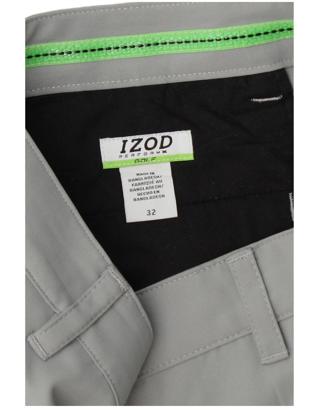 Ανδρικό σορτς Chino IZOD W32 Μεσαίο Γκρι Πολυεστέρας